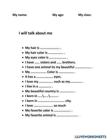 I will talk about me