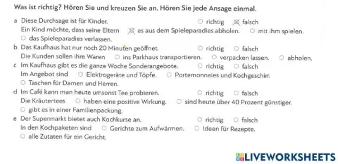 Test zu Lektion 10-6