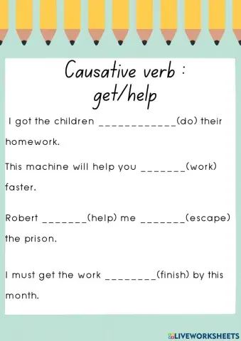 Causative verb