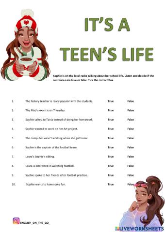 It’s a Teen’s Life
