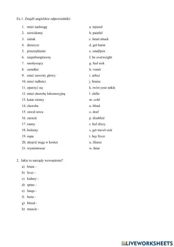 Health-Vocabulary Test