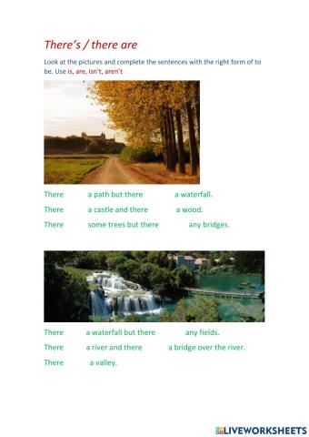 There's and there are