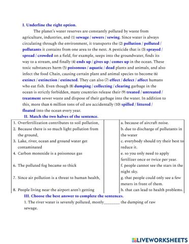 G8A1-U7: Vocabulary exercises.