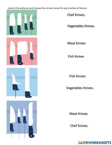 Types of knife