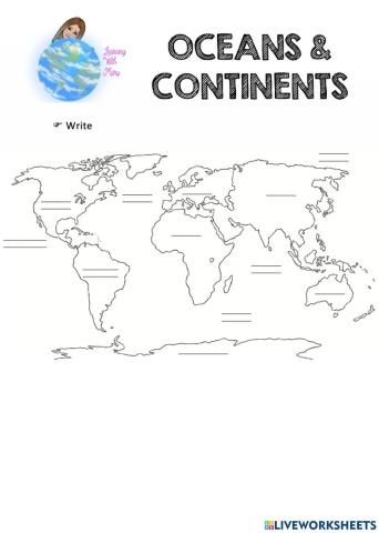 Continents and oceans