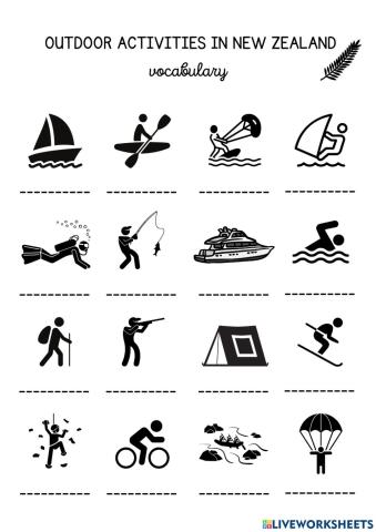 Outdoor activities in NZ
