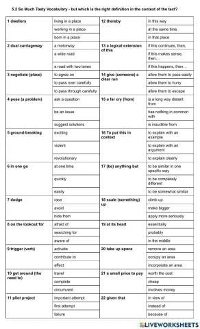 ADV Booster Reading 5.2 vocab choose