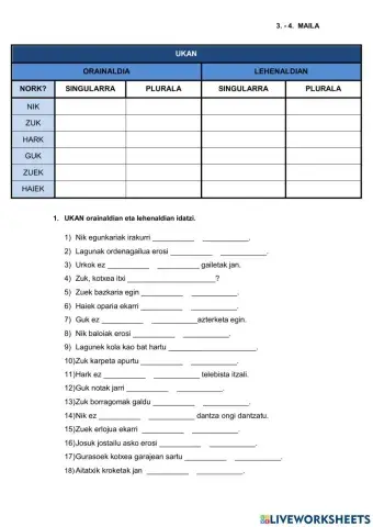 UKAN orainaldian eta lehenaldian