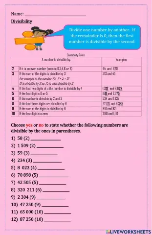 Skill of Divisibility