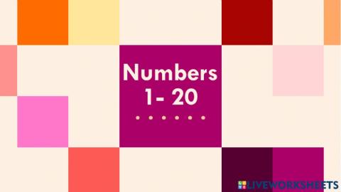 Numbers 1-20