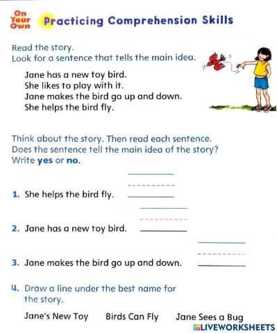 Main Idea and Details