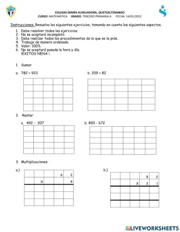 Operaciones básicas