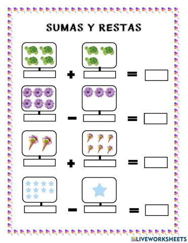 Sumas y Restas