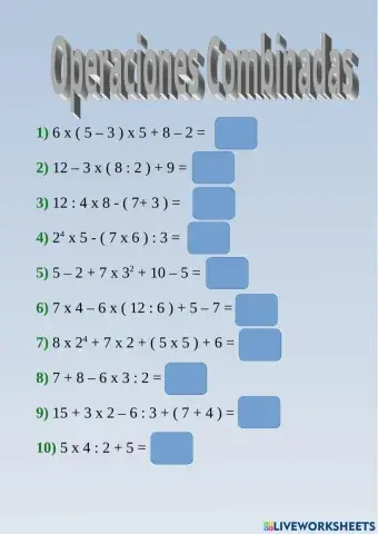 Operaciones Combinadas