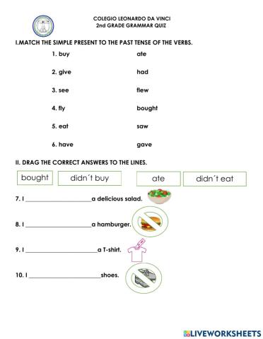 2nd Grammar quiz
