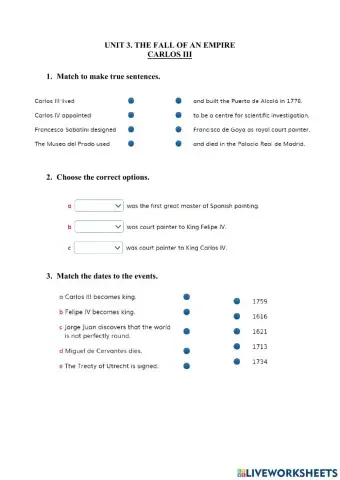 3.3 The Fall of an Empire. Carlos III