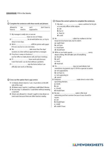Perspectives 4 - Unit 6 - modal verbs