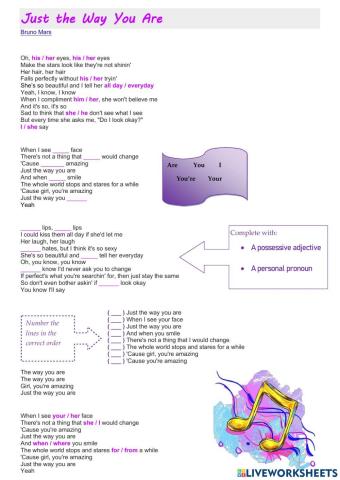 Just the way you are - Bruno Mars