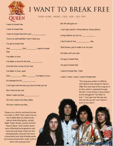 I Want To Break Free by Queen