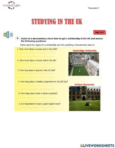 Int4- studying in the uk