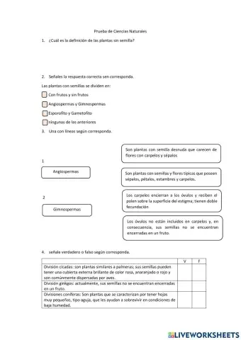 Las plantas con semilla