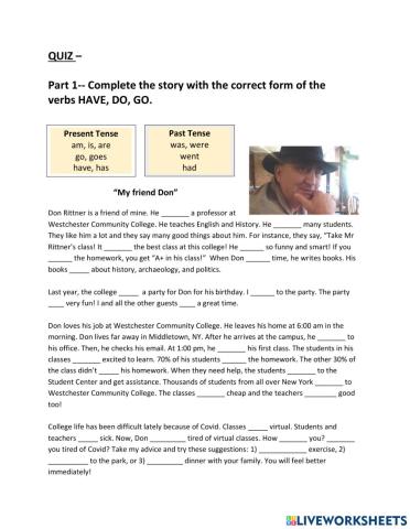 College Professor Text