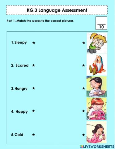 KG 3 Midterm Second Semester