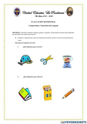 Evaluación Quimestral