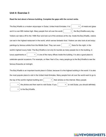 Mindset Foundation - Reading & Writing Skills Modules - Unit 4 Ex3