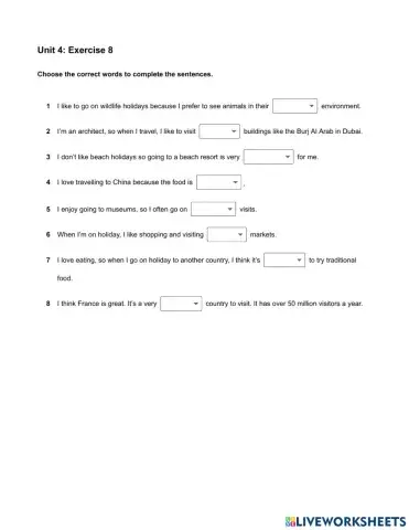 Mindset Foundation - Listening & Speaking Skills Modules - Unit 4 Ex8