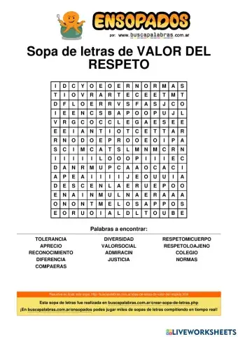 Valor del respeto