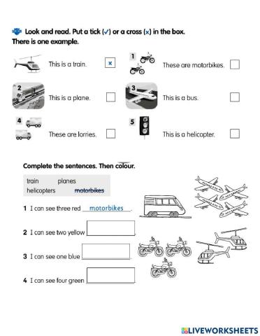 Kids2b unit 6  vocabulary worksheet