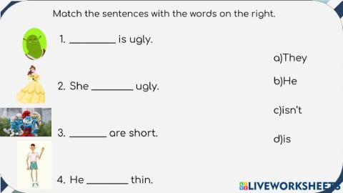 Matching sentences
