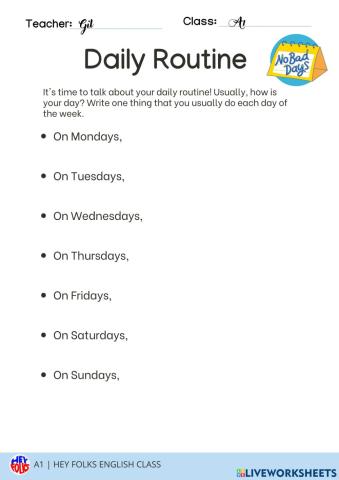 Daily Routine