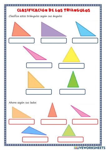 Clasificación triángulos