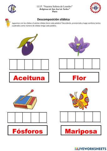 Descomposición silábica