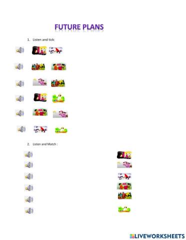 Future Plans vocabulry