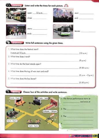 Unit 4: Festivals and Free time- Lesson 2 (page 23)