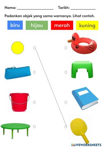 Padankan objek yang sama warna