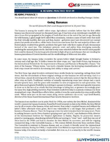 RES RL for Advanced Passage 1 Test 5