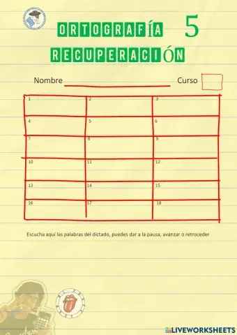 Ortografía recuperación 5