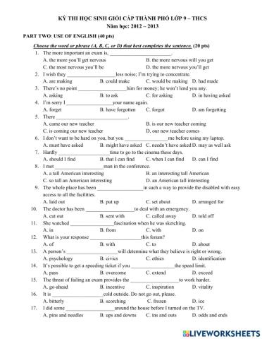 E9 - Đề HSG TP HCM 12-13