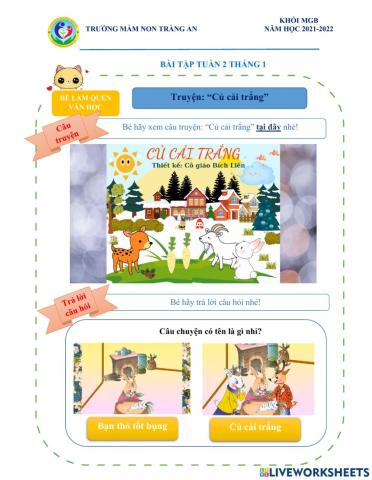 Câu truyện: củ cải trắng