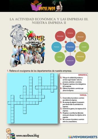 La actividad económica y las empresas III. Nuestra empresa II