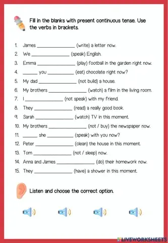 6. Present continuous