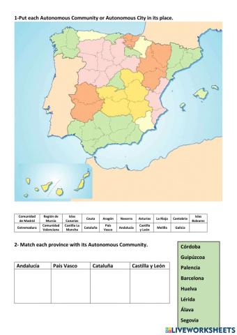 Spain Communities and provinces 3