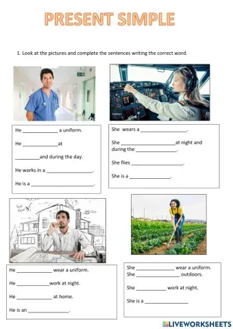 Present simple third person.