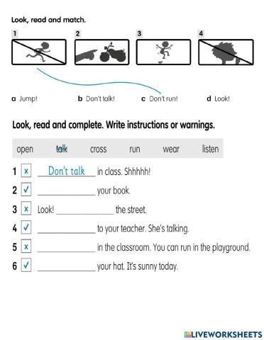Kids2b unit 6 grammar worksheet