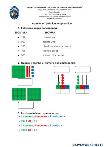 Ejercicios de matemática