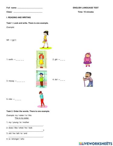 Grade 4-Unit 14-What does he look like